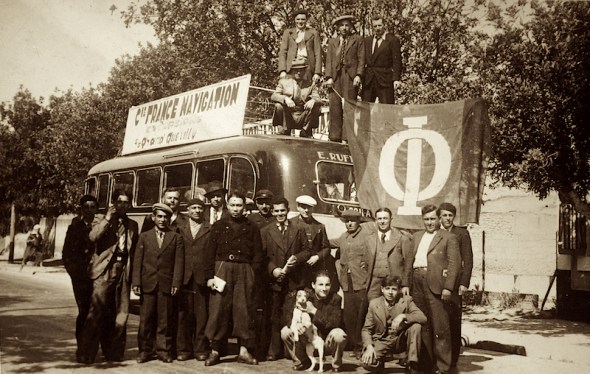 Bemanning Grand Quevilly omgeving Oran 1938.