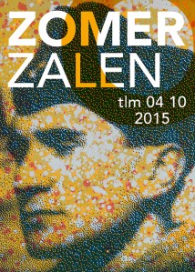 Affiche 'Zomerzalen', met één van de panelen van Titus Nolte. (C) kunstenaar.