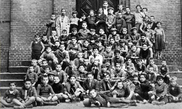 Vluchtelingen uit Noord-Spanje, Denemarken 1937.