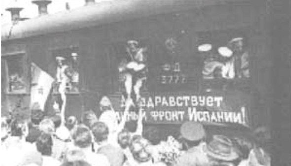 Spaanse vluchtelingen In Rusland.