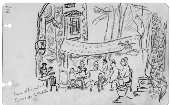 Tuin van het hospitaal Cueva de la Potita