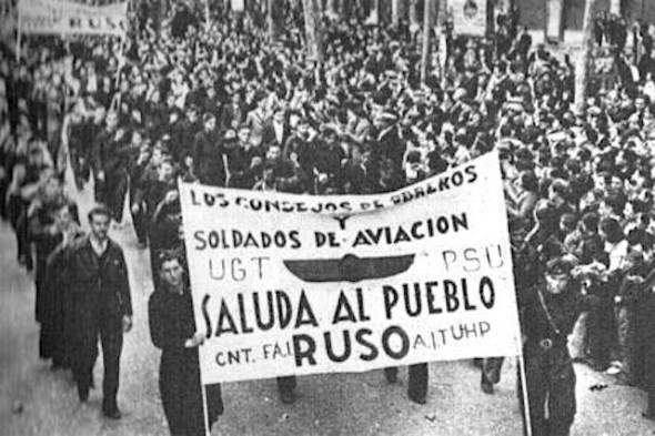 Optocht op de Ramblas