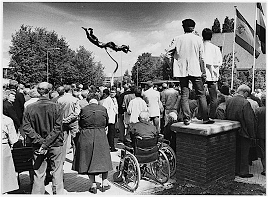 Onthulling monument, foto Frans Busselman, 28 mei 1986