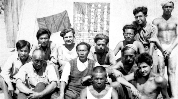 Chinese gevangenen in Kamp Gurs 1939