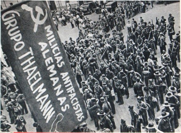 Soldiers of the Thälmann Battalion in Spain c.1938